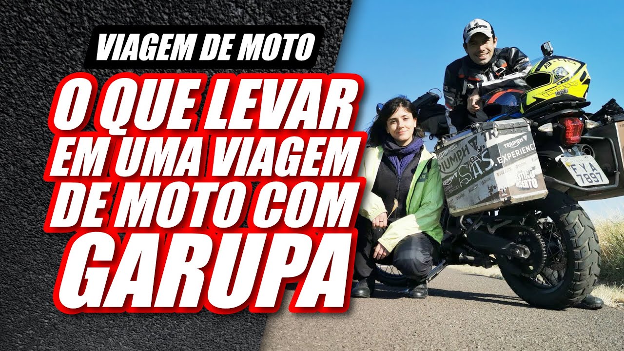 O que levar em uma viagem de moto com garupa