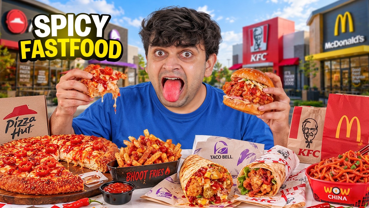 Trying Spicy Items of Fast Food Brands