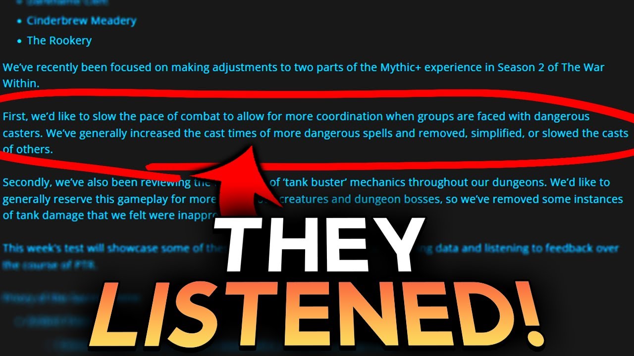 Blizzard Listened! Reviewing the NEW TUNING Changes for 11.1 Dungeons!