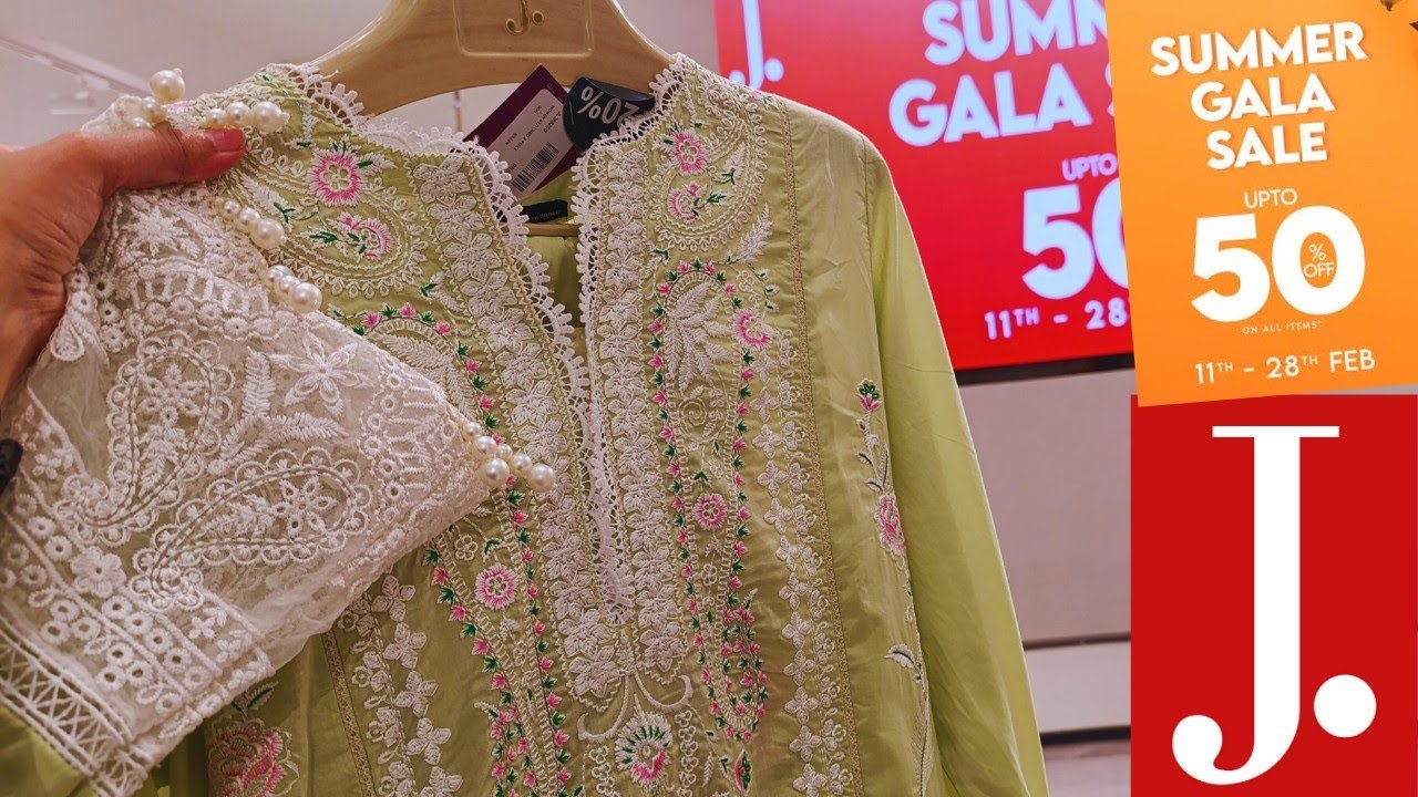 ❤️ J. Junaid Jamshed Flat 50% & 40% OFF Sale♥️📣😱 j. Summer Gala Sale 2025 📣 j.sale