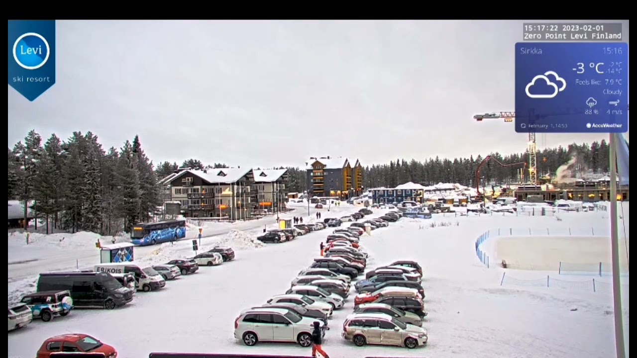 Livecam4k | levi finland live camview | levi zero point finland | snow season # 2
