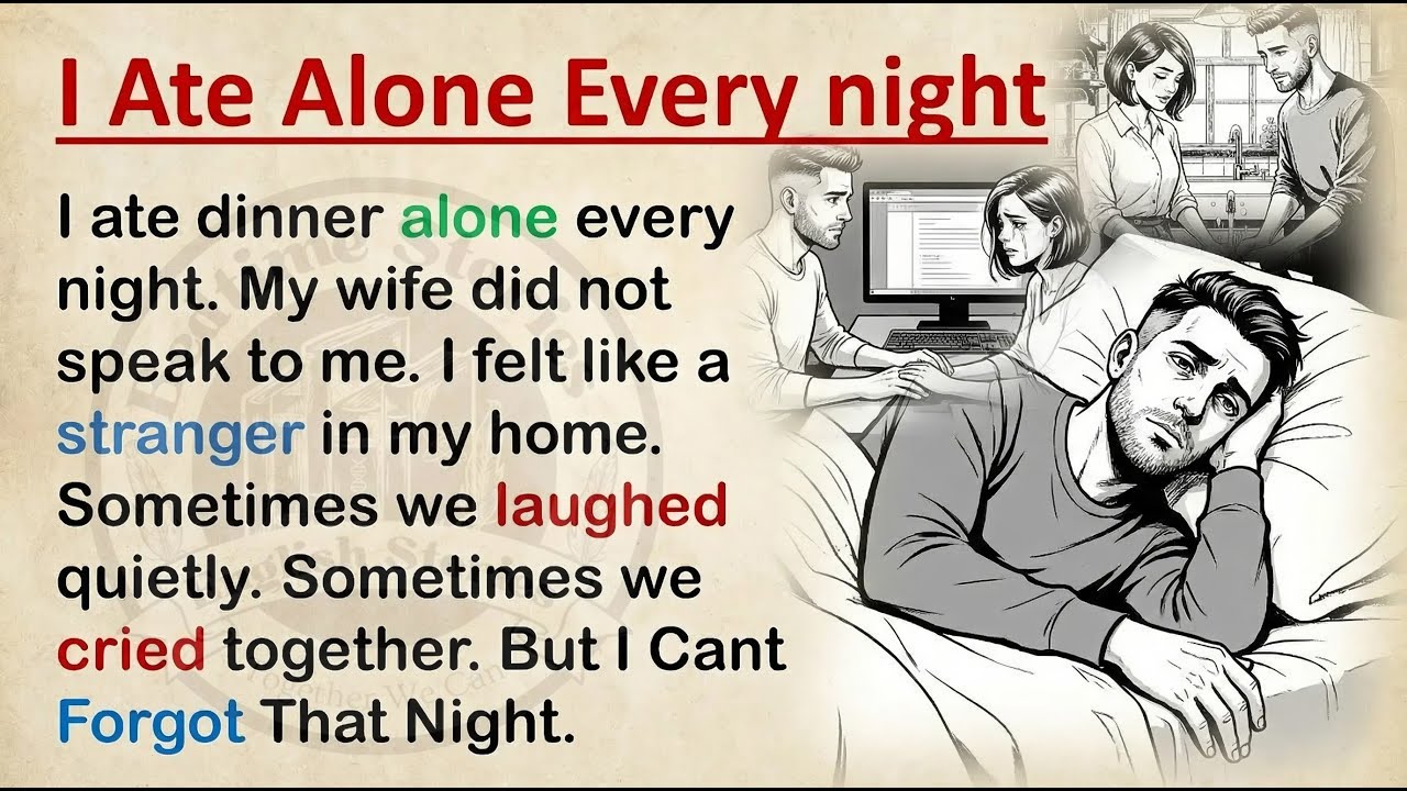 Learn English With Story 🔥I Ate Alone Every Night | Level 2 English Listening & Speaking Practice