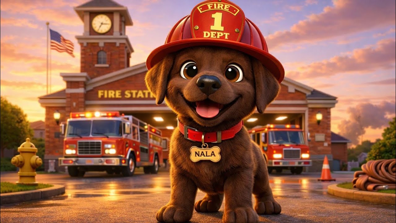 Nala la Perrita Bombero 🚒🐶 | Canción Infantil de Héroes y Valentía