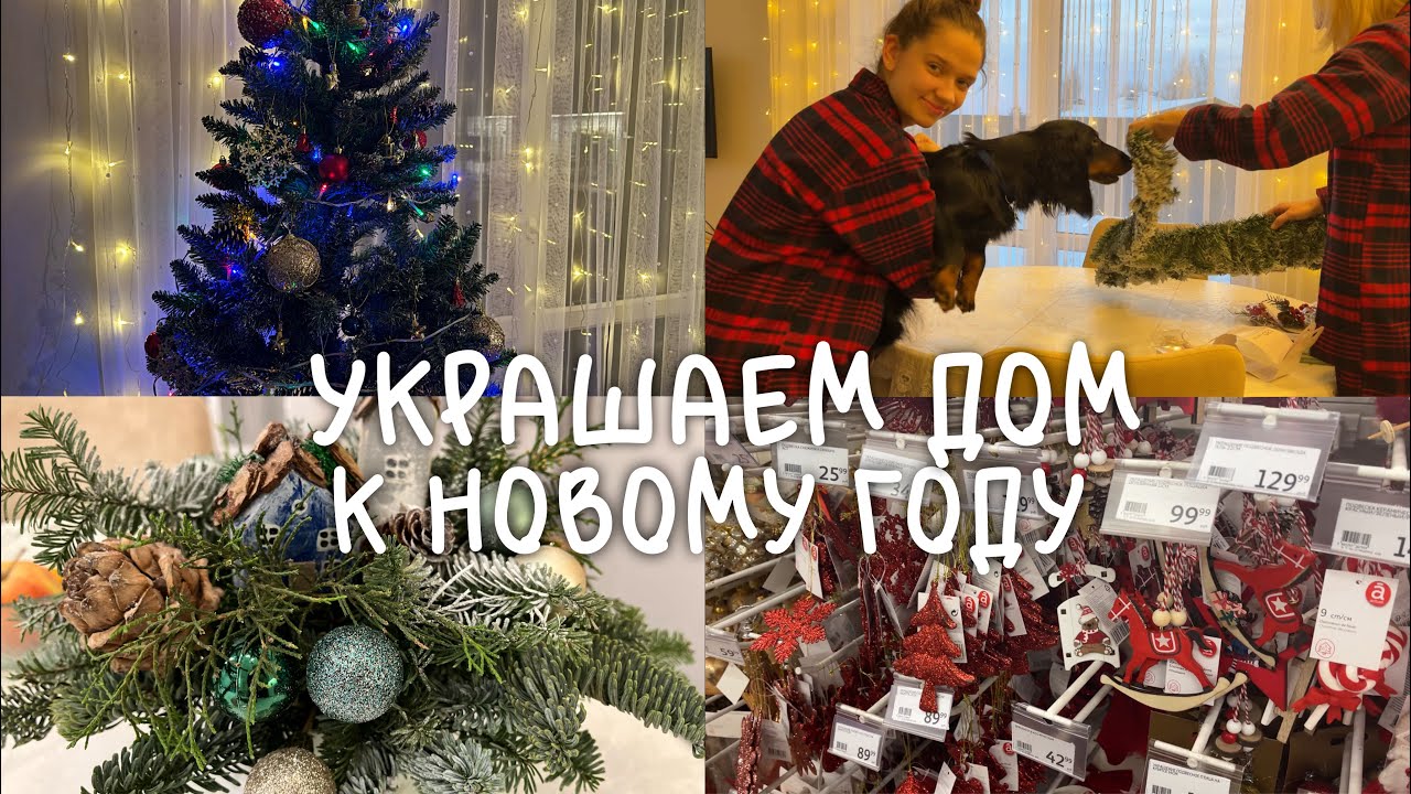 УКРАШАЕМ ДОМ К НОВОМУ ГОДУ / ПОСТАВИЛИ ЕЛКУ