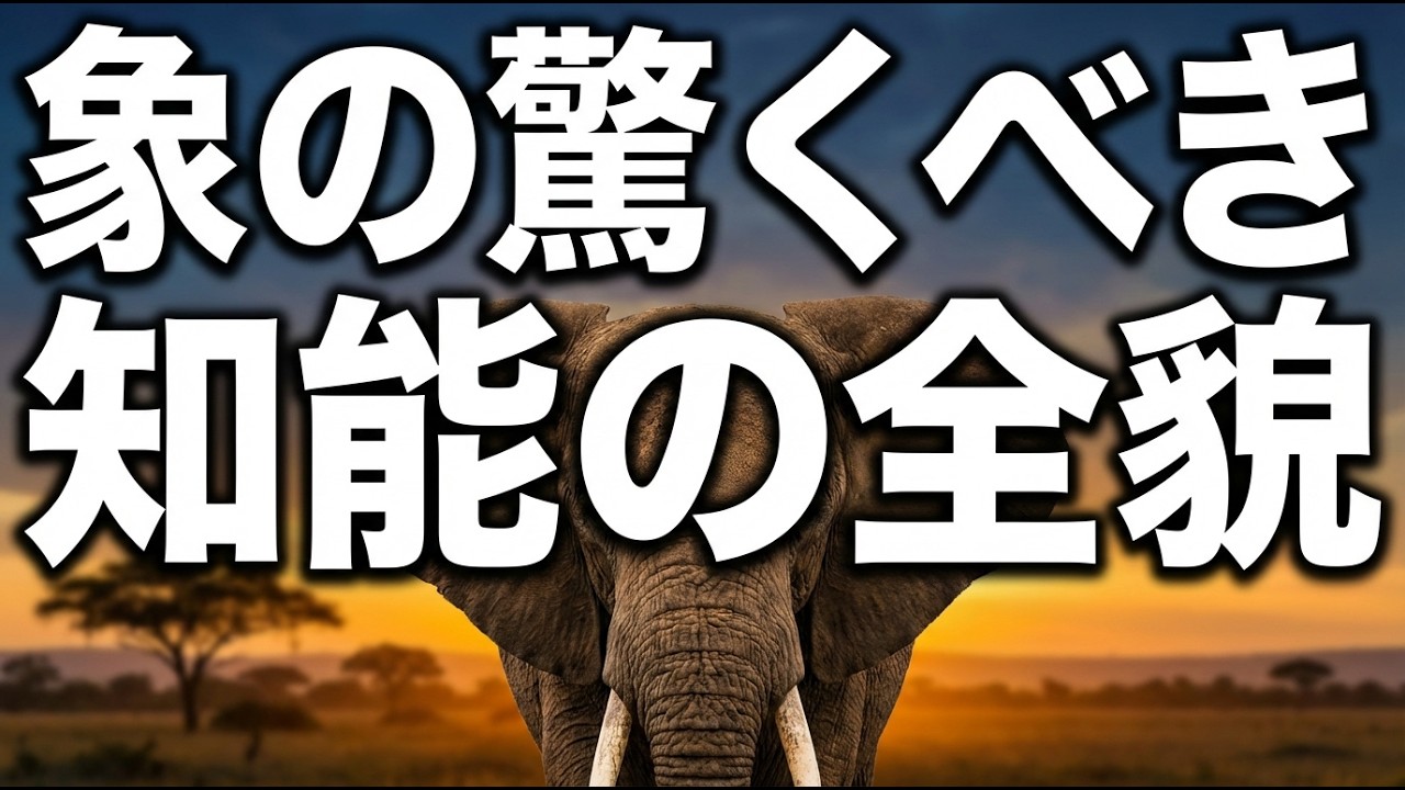 象の驚くべき知能の全貌