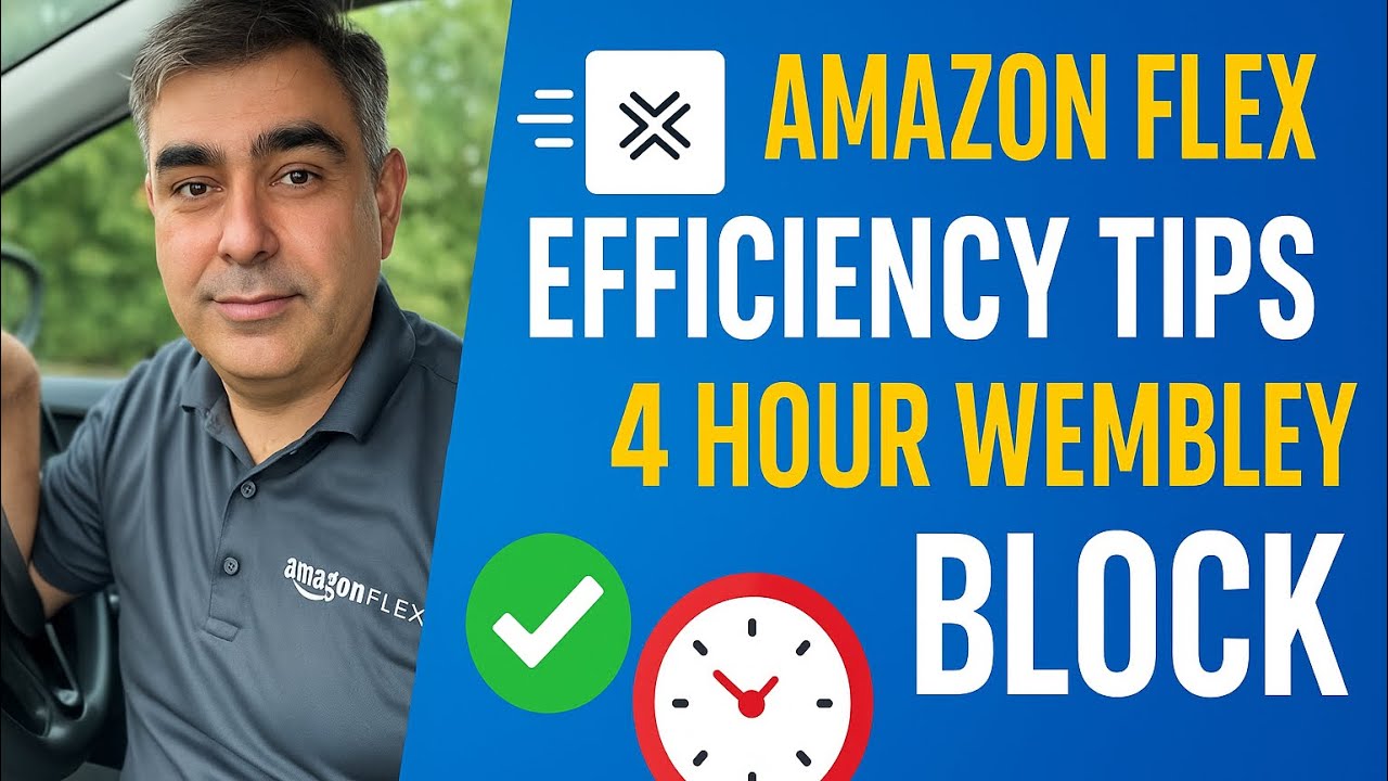 How to Make More Money with Amazon Flex | My 4 Hour Wembley DHA1 Block (Tips for Efficiency)