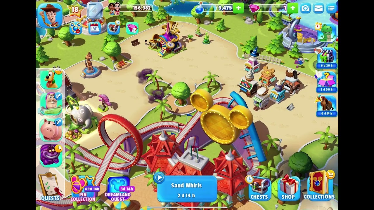 Unlocking Pluto and Cheshire cat in Disney Magic Kingdoms