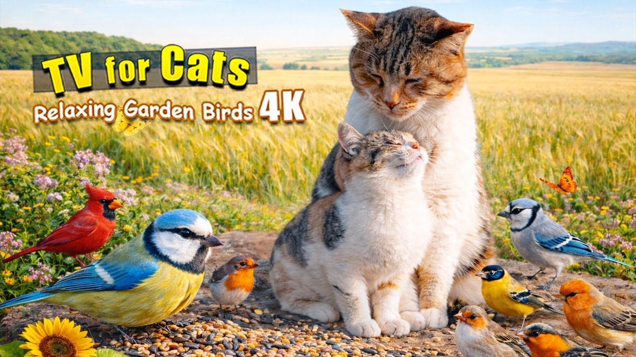 🔥 Pets Can’t Stop Watching 😺🐶🐦 2 HOURS Ultimate TV for Cats & Dogs | Giant Birds & Calm Nature 4K