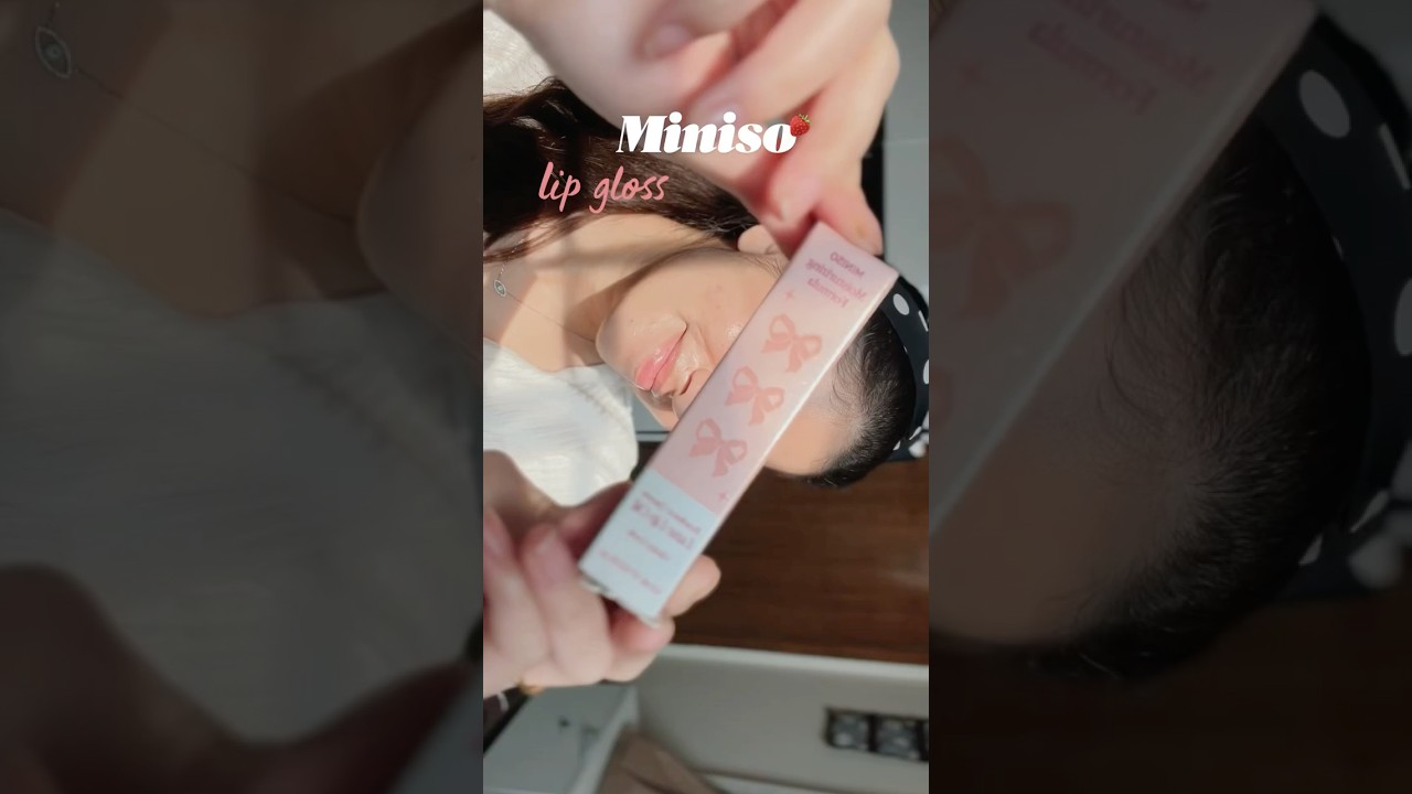 Tried Miniso Lip gloss for the first time and it was damn good and soo pigmented i love it #miniso