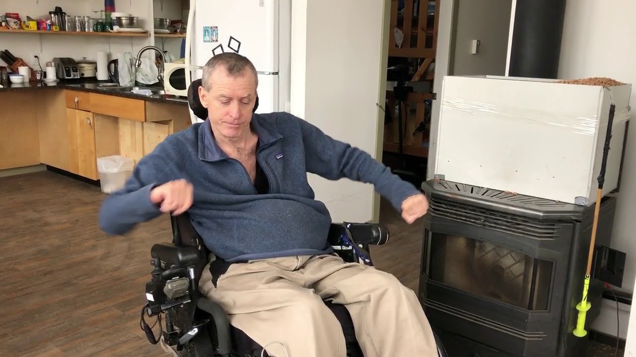 Quadriplegic Man demonstrates how to make simple radical $25 bombproof manual leg bag opener.