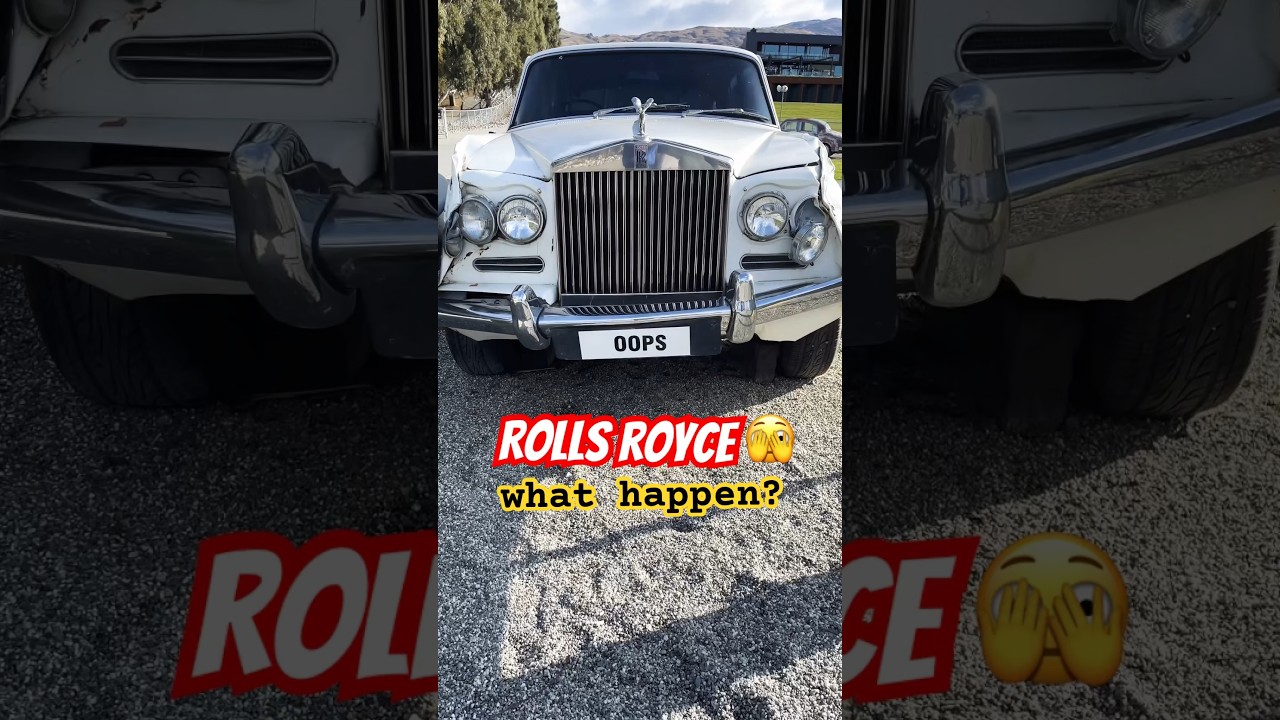 Rolls royce car damage😭#shorts #rollsroyce #damage