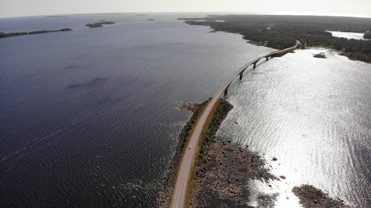 Seskar&ouml; Bridge From The Air | Sweden