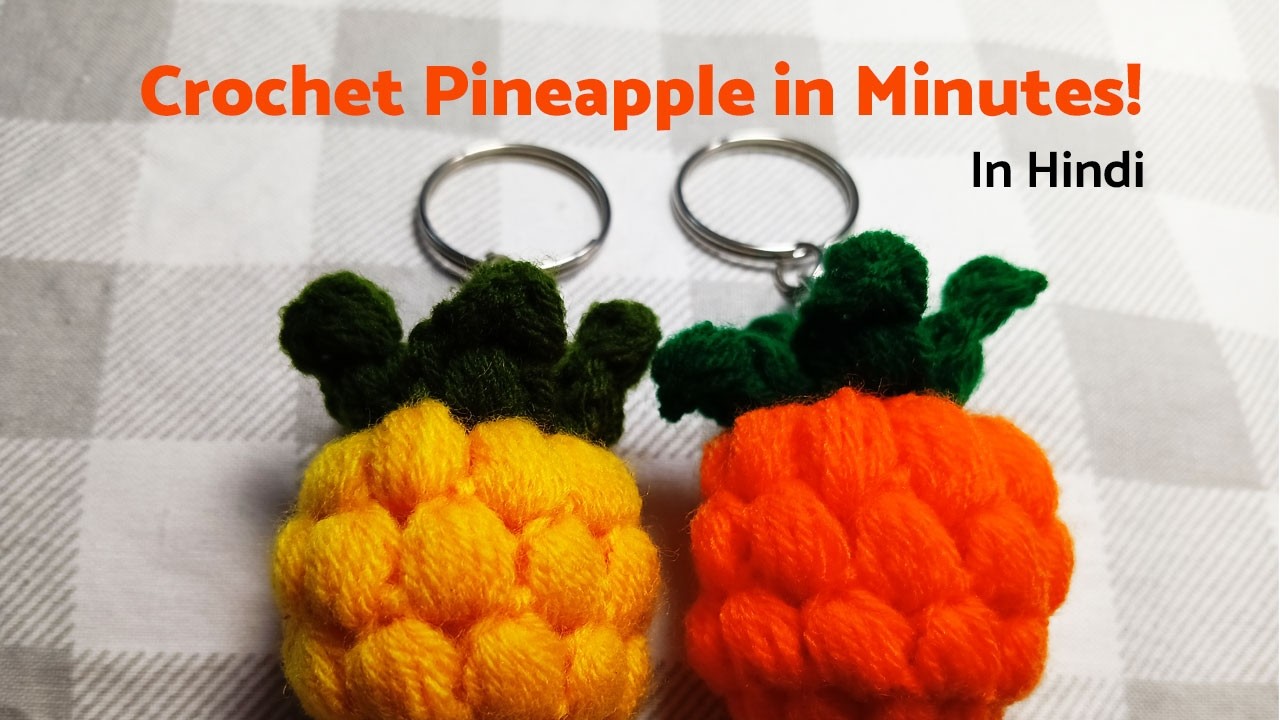 Easy Crochet Pineapple Tutorial for Beginners | Step by Step 🍍🧶