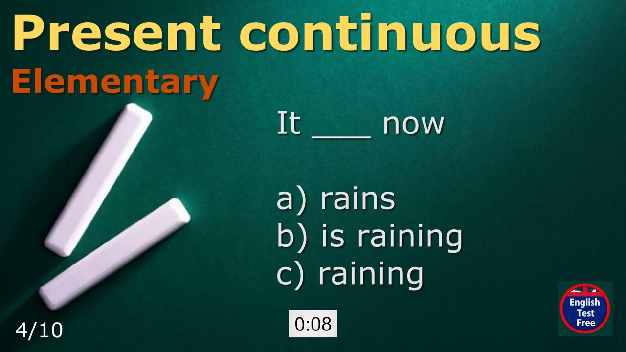 #quiz  Present Continuous_ am / is / are + ing