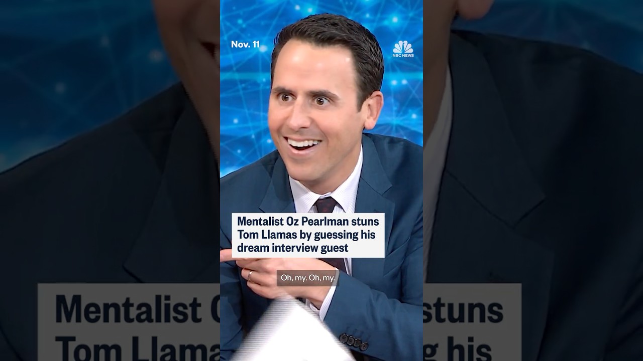 Mentalist Oz Pearlman stuns Tom Llamas by guessing his dream interview guest