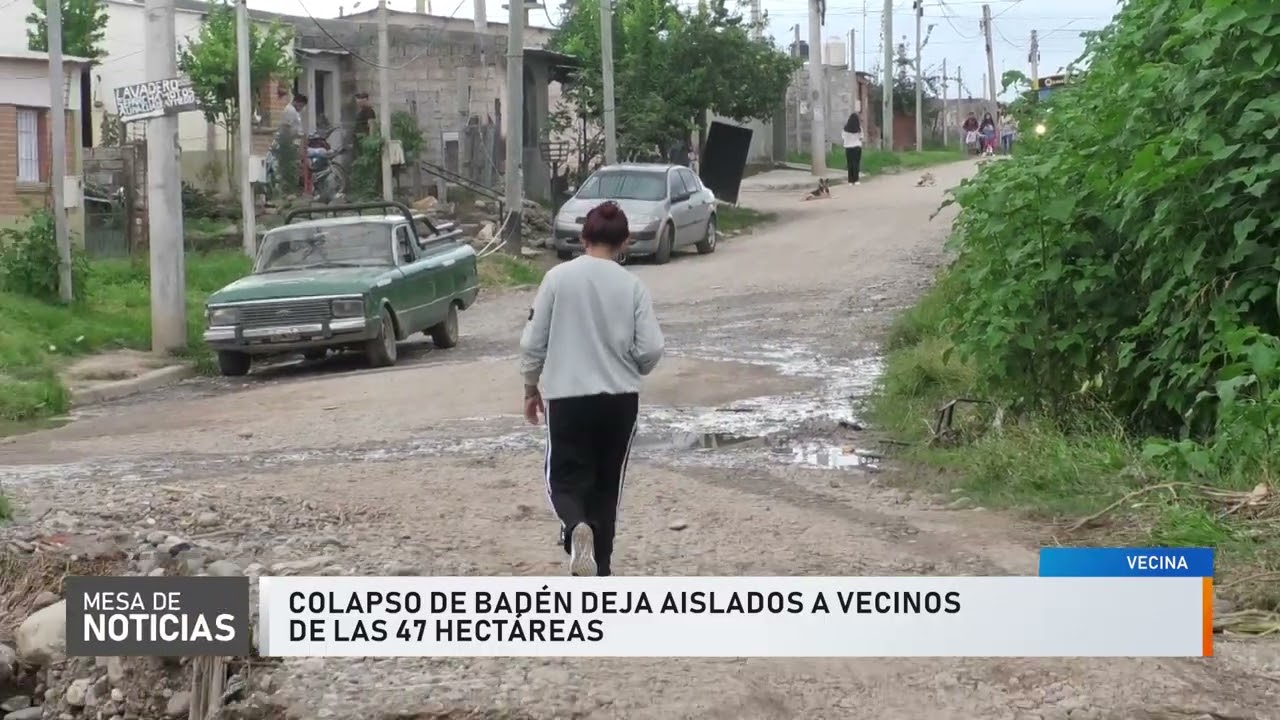 Colapso de un badén en Alto Comedero: vecinos aislados y colectivos cambian el recorrido