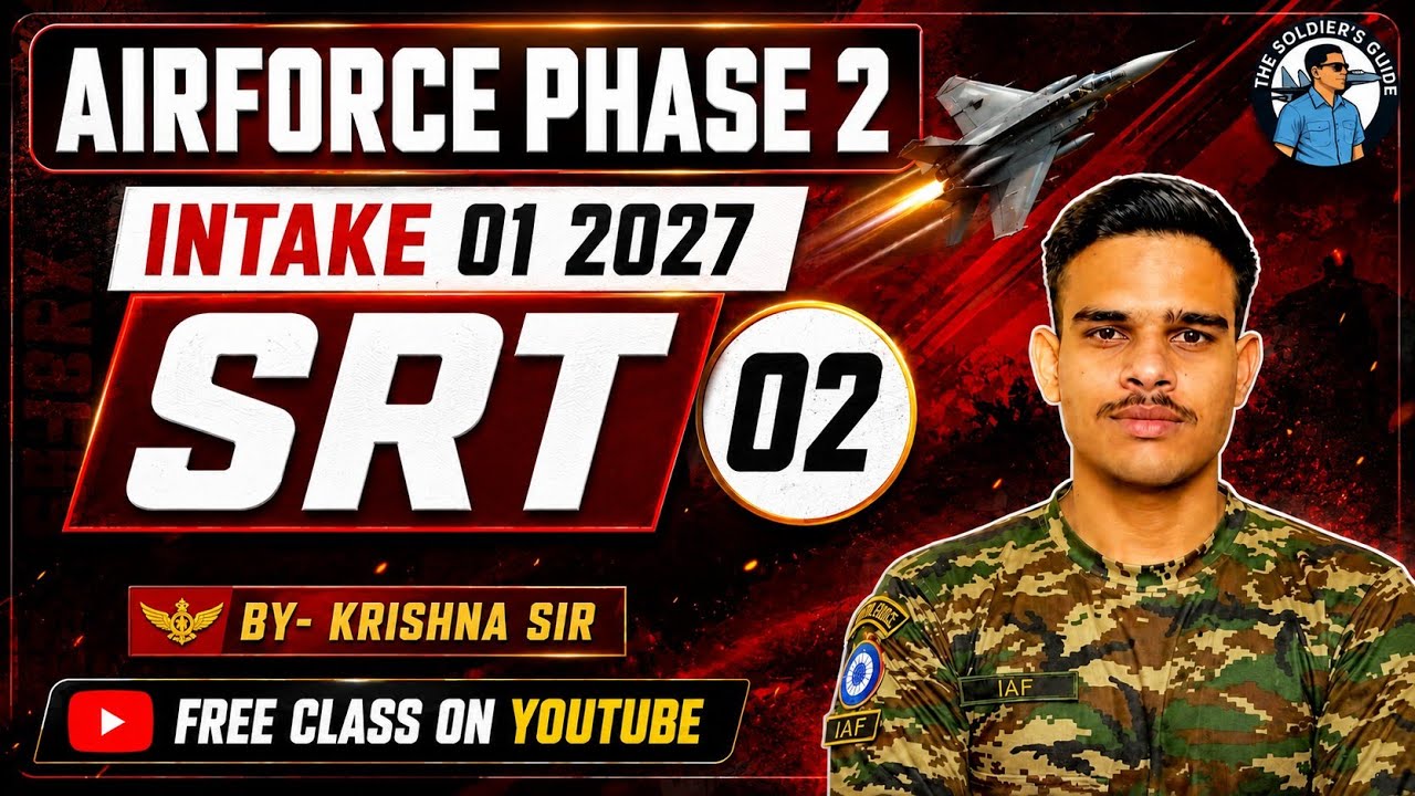Airforce Phase 2 SRT Class 02 | Intake 01/2027 | 25 Most Important SRT Questions | #phase2 #srt #iaf