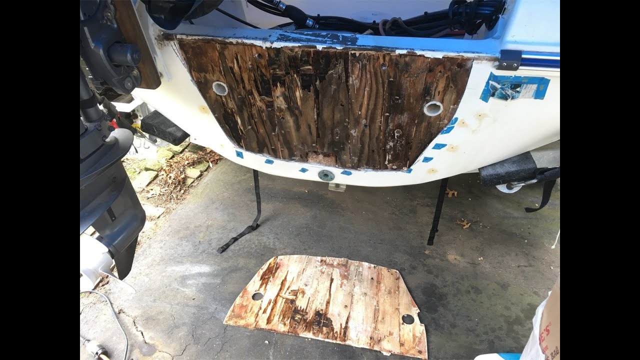 Repair Boat Transom That Have Rotten Wood