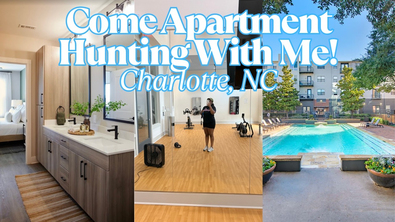 COME APARTMENT HUNTING WITH ME! + PRICES! Charlotte, North Carolina 📍
