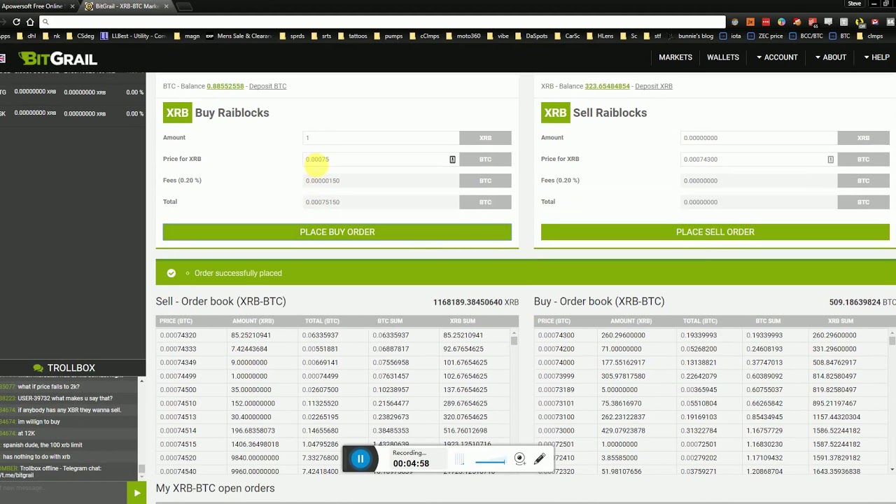 How to Use BitGrail to Buy RaiBlocks with Bitcoin
