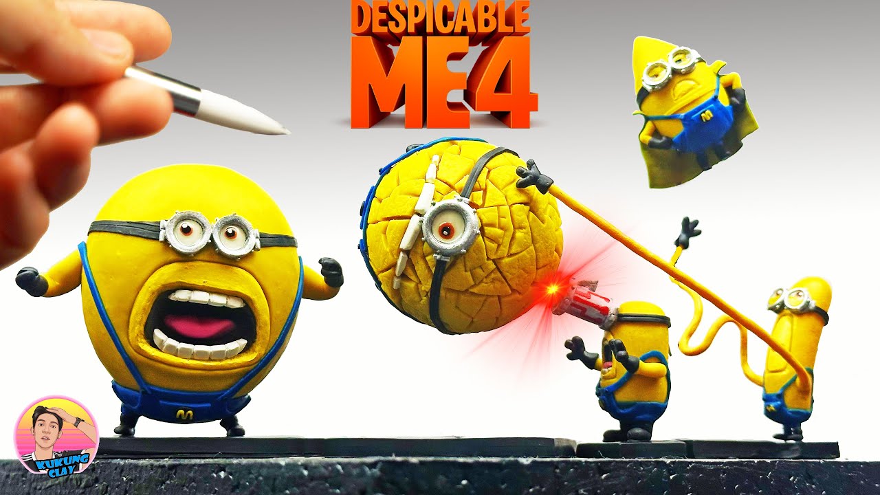 Making Mega Minions with Polymer Clay. DESPICABLE ME 4 (2024)