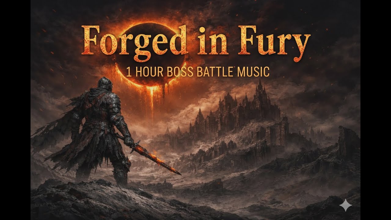 FORGED IN FURY | 1 HOUR | Epic Boss Battle Music (Orchestral / Hybrid Gaming Mix)