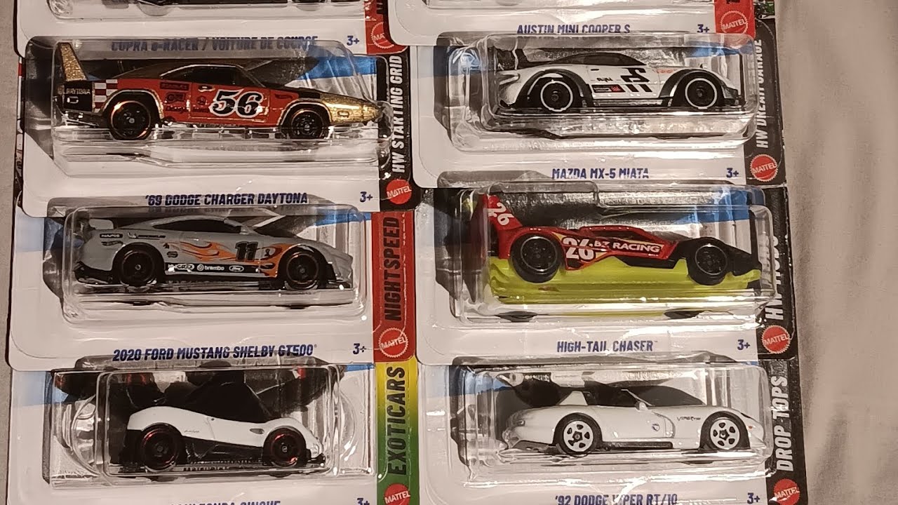 Hot Wheels unboxing (Pagani Zonda Cinque, Dodge Viper TH, Austin MINI Cooper S,...)