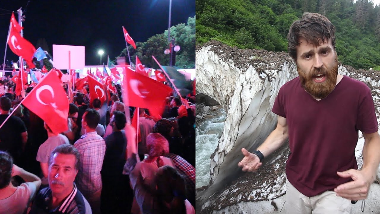 TURKEY - Black Sea to ANKARA, suddenly AKP Demonstration | Peter Ambis Travel VLOG Travelling Beard
