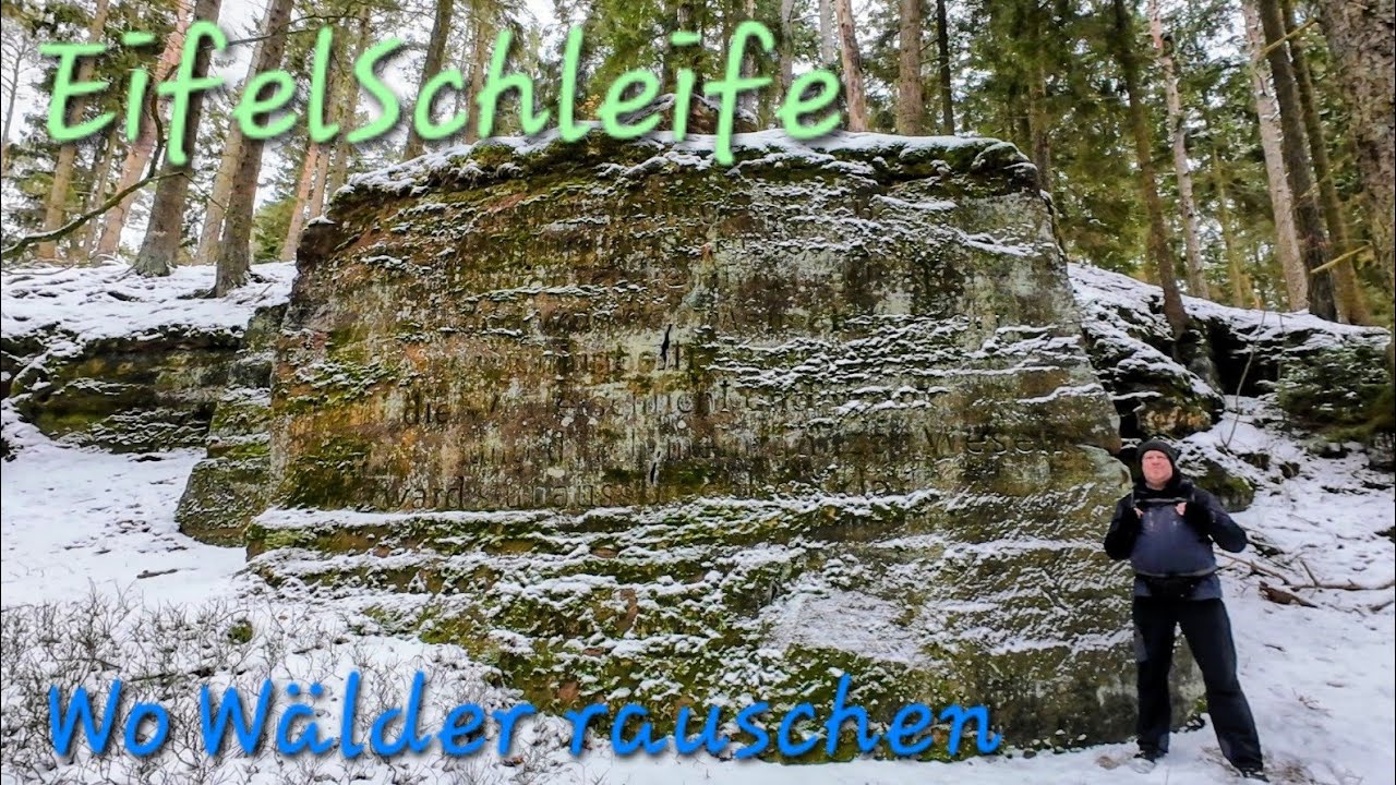 EifelSchleife Wo Wälder rauschen - Schneewanderung mit Abstecher zum Teufelsstein und Teufelshöhle