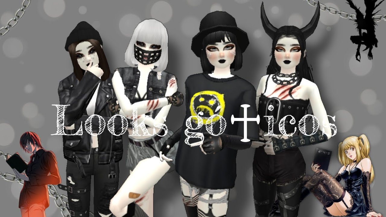･*:.✞LOOKS GÓTICOS FEMININO 🖤|| Avakin life