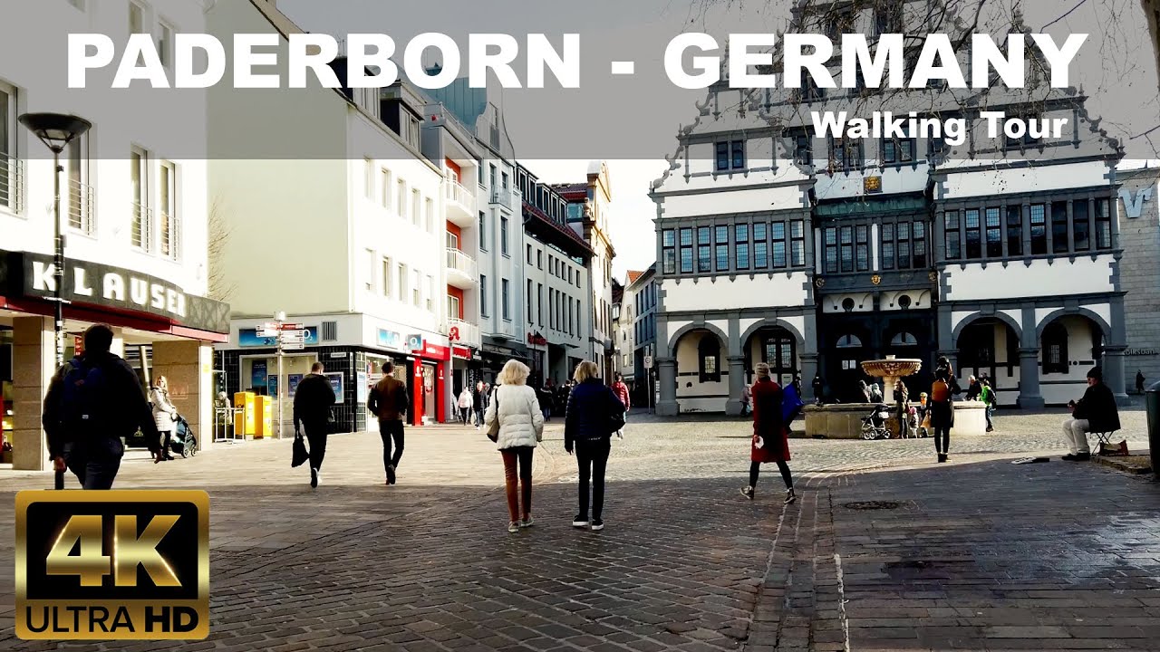 PADERBORN City Walk |  4K UHD | ⛅ | 🇩🇪 | GERMANY