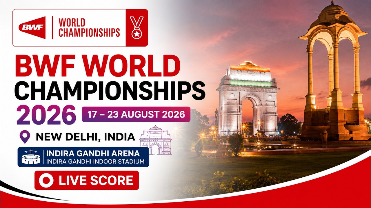 🔴 Day 7 - Finals | BWF World Championships 2026 | New Delhi, India | Live Score Badminton
