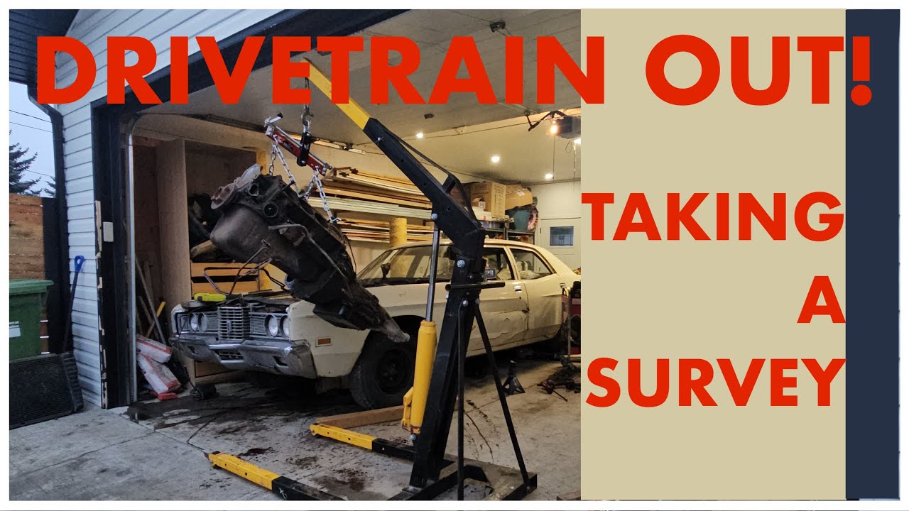 Engine OUT! Pulling the Engine OUT of the 1971 Ford Custom *Project White-ning*