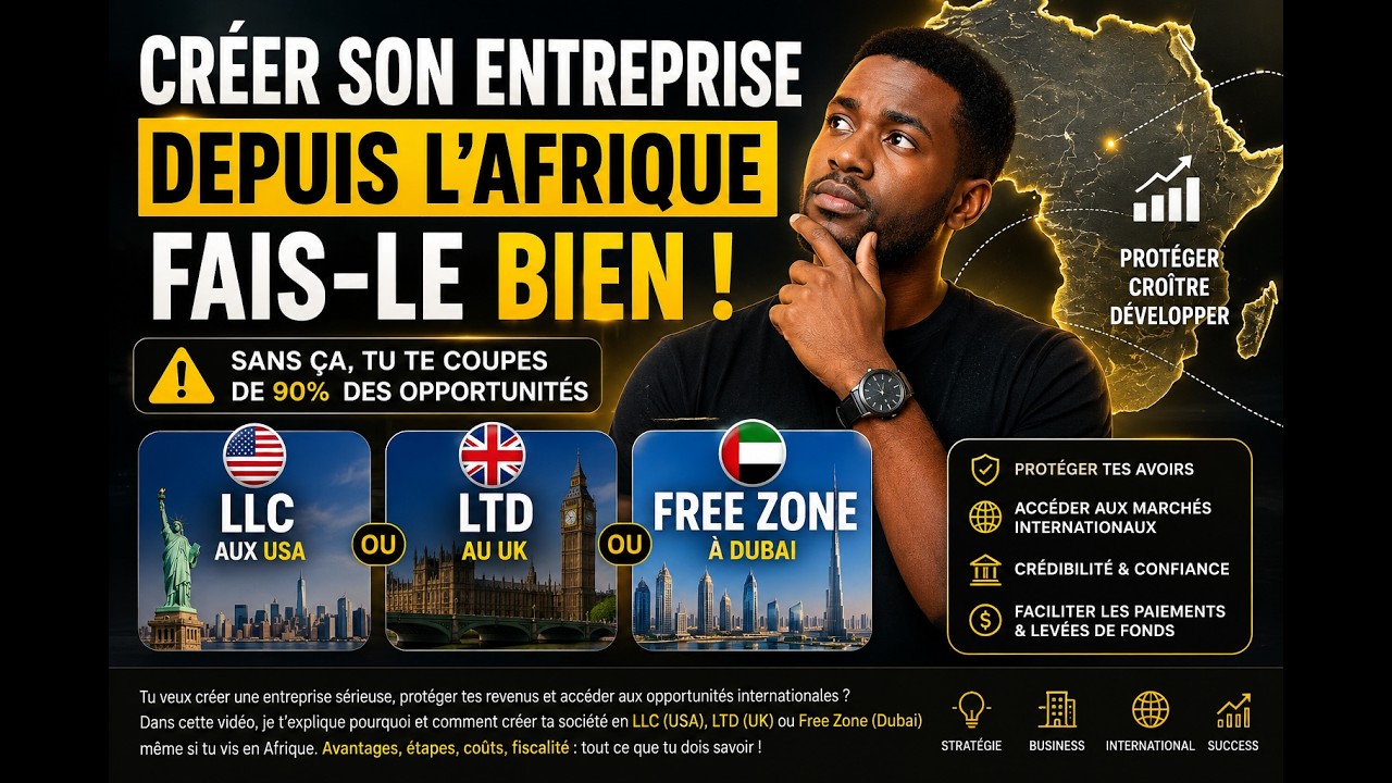 🔥 Cr&eacute;er une entreprise depuis l&rsquo;Afrique pour le DROPSHIPPING 🔥