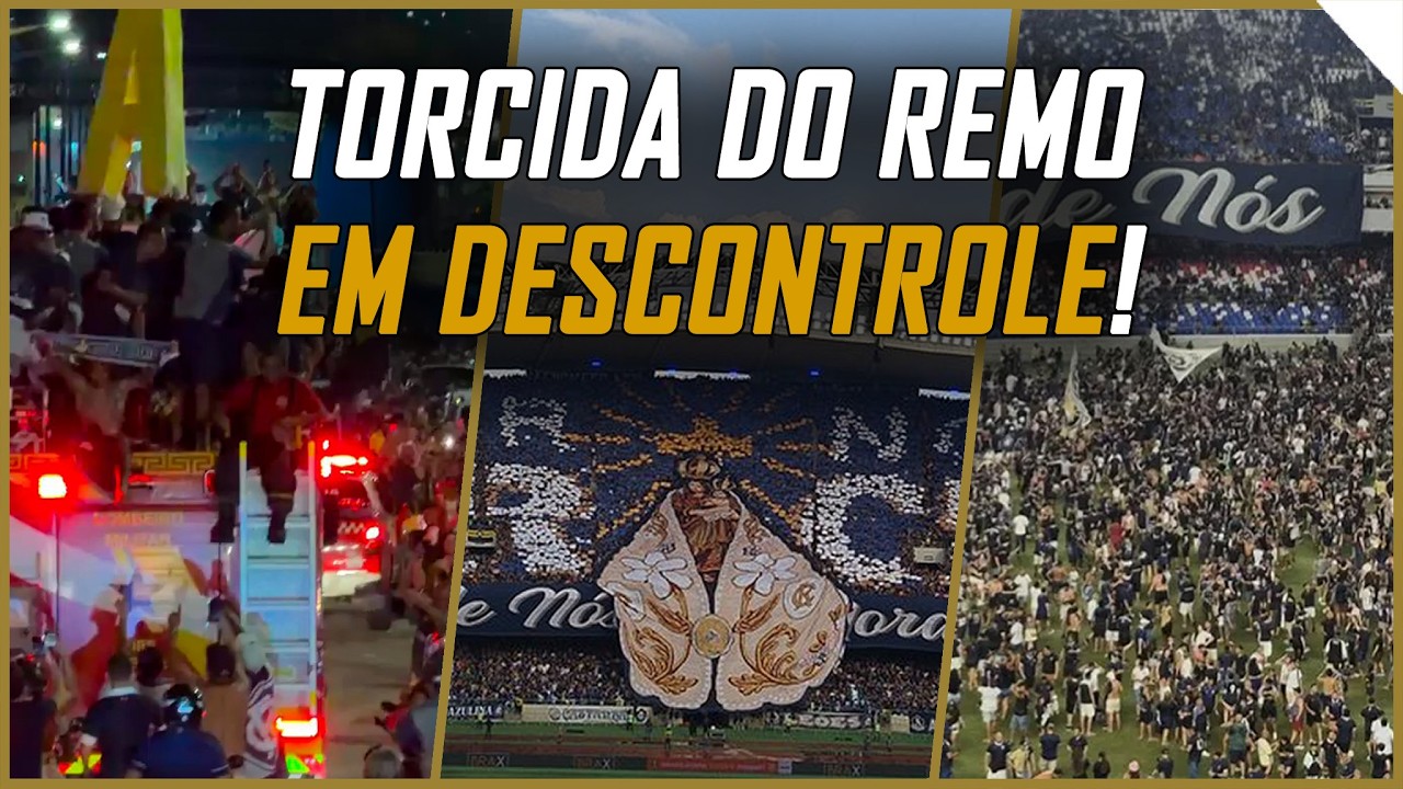 TORCIDA DO REMO INVADIU O GRAMADO COMEMORANDO O ACESSO À SÉRIE A!