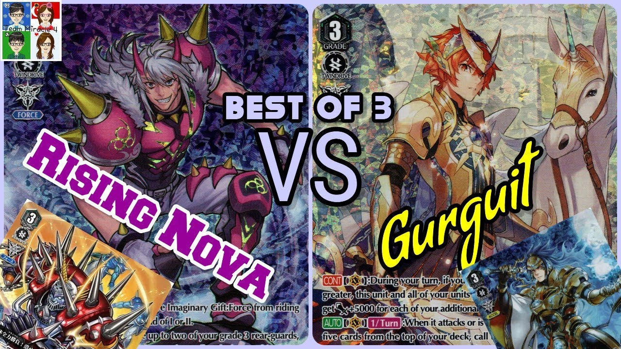 Spike Brothers Rising Nova/JuggMaxMax VS Gold Paladin Gurguit | Cardfight Vanguard V Premium BO3!