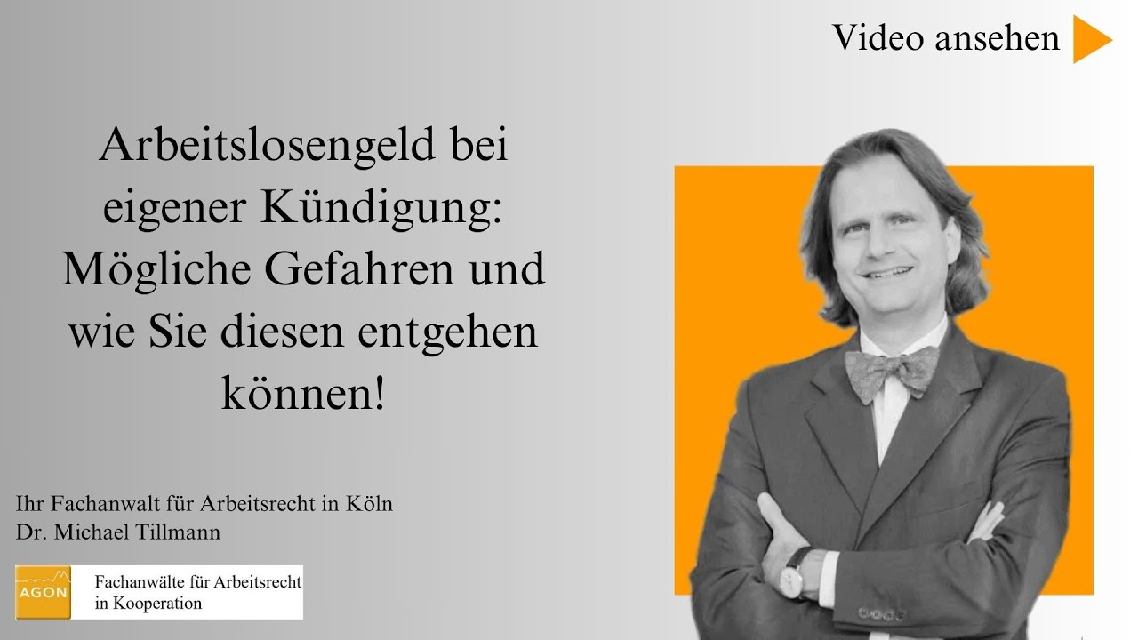 Arbeitslosengeld bei eigener Kündigung - Mögliche Gefahren und wie Sie diesen entgehen können!
