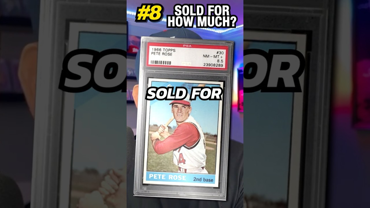 За сколько продали на eBay Topps Pete Rose #30 1966 года с оценкой PSA 8.5!?