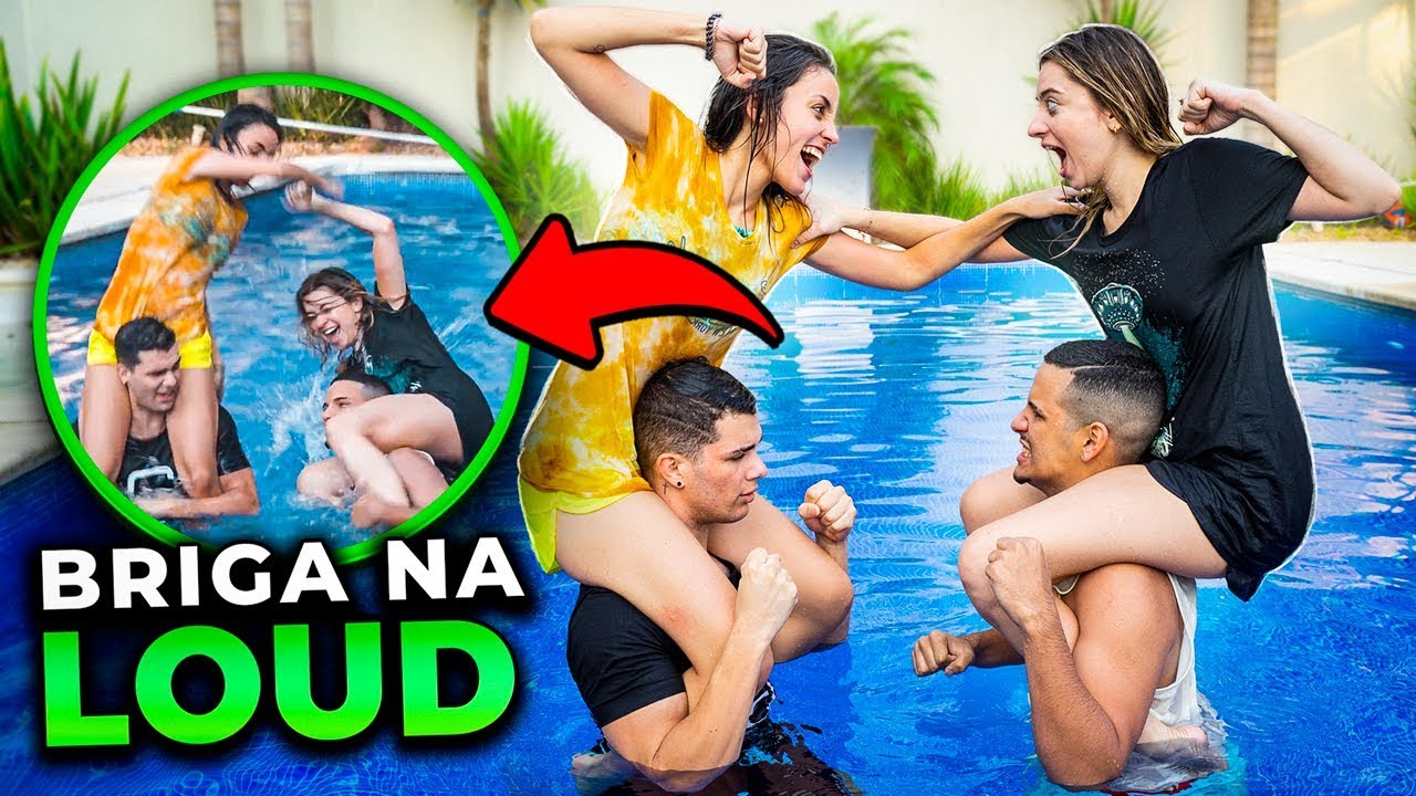 FIZEMOS UM X1 DE BRIGA DE GALO NA PISCINA DA LOUD!!