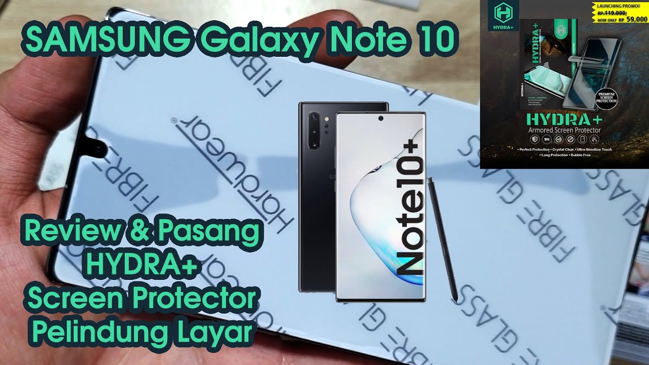 Review Hydra+ Hydro Gel Terbaik Samsung Note 10 Screen Protector Anti Gores Smartphone Armored Glass