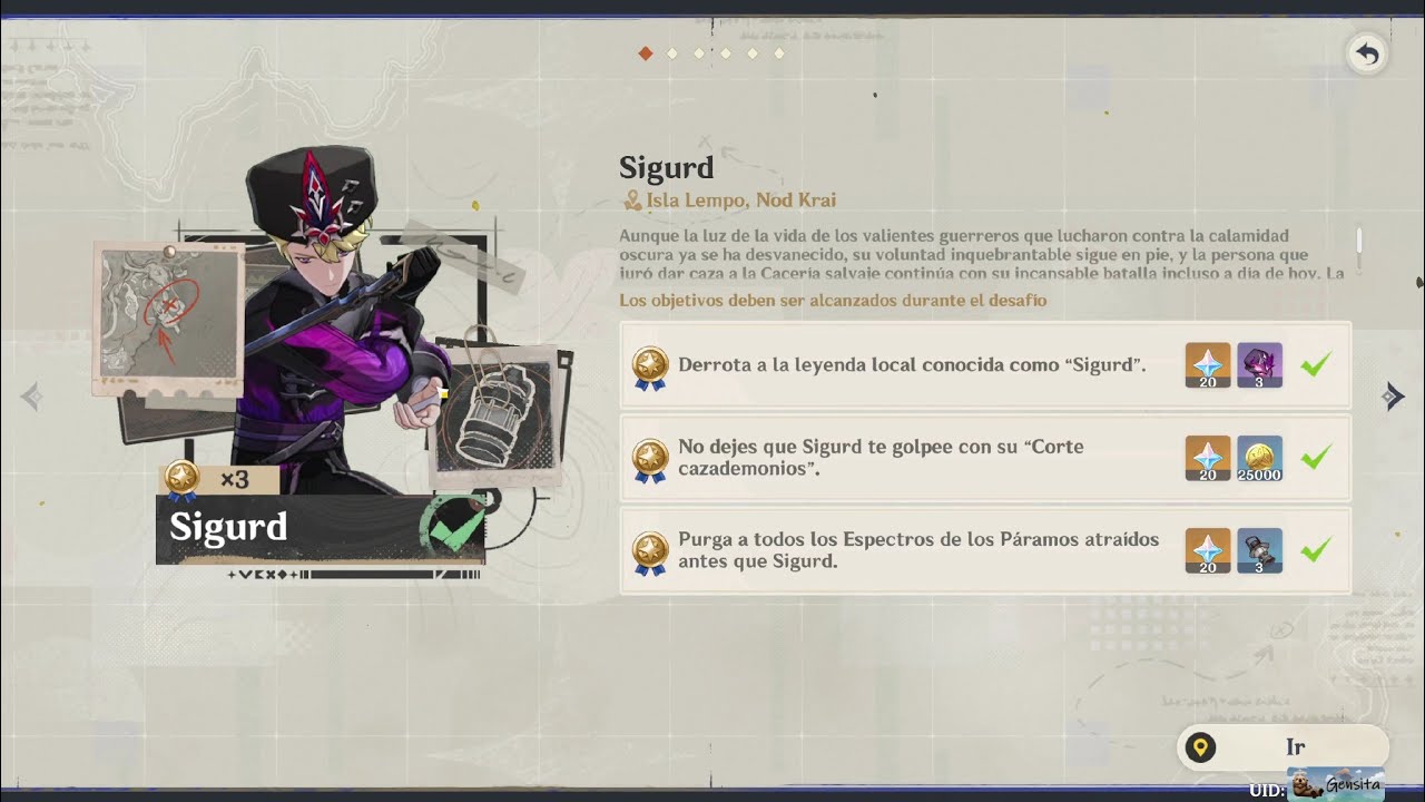 Como conseguir las 3 medallas de Sigurd - Crónicas heroicas (Nod Krai) | Genshin Impact