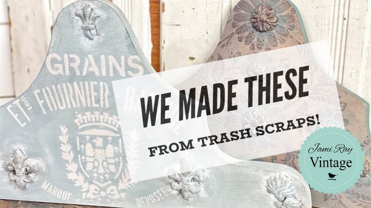 Trash To Treasure Raised Stencil Technique Home Decor Maker Collaboration