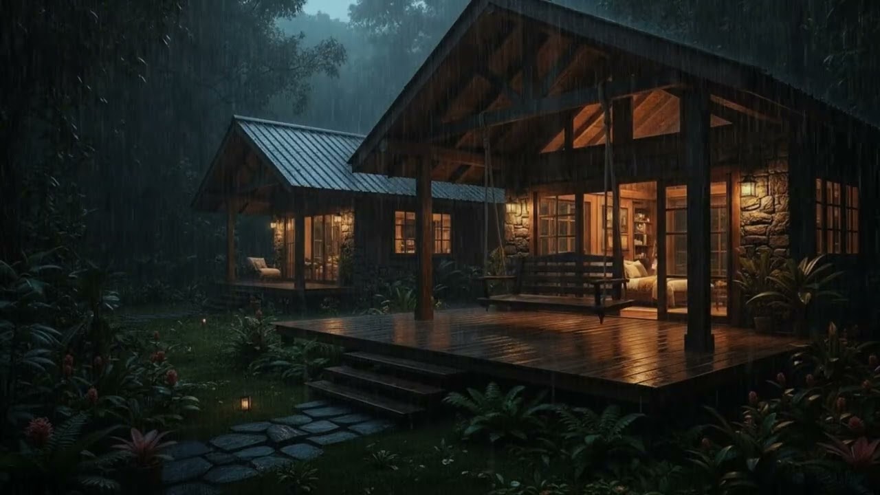 조용한 밤의 빗소리 | Cozy Rain Sounds for Sleep & Healing