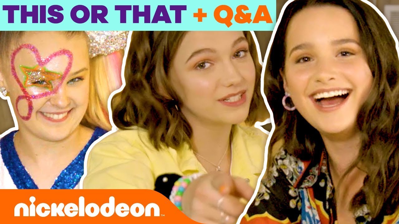 This or That SlimeFest Edition + Q&A 💚 w/ JoJo Siwa, Jayden Bartels, Bebe Rexha & More! | Nick