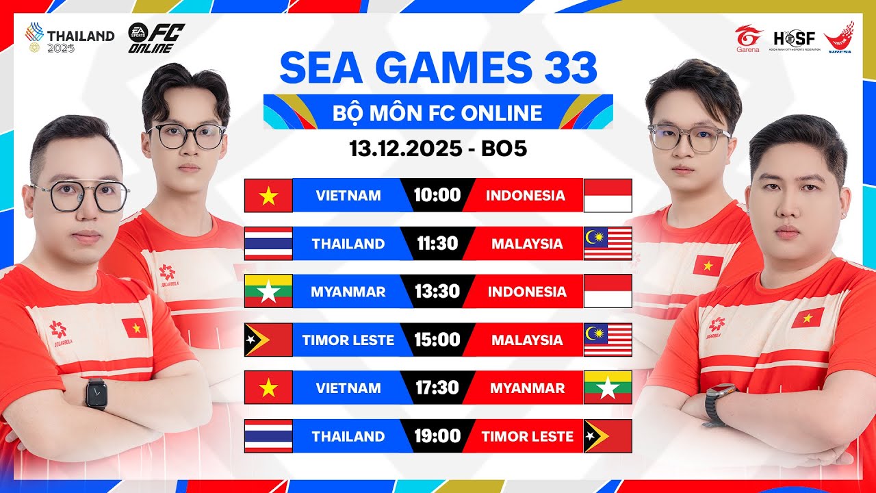 FC ONLINE VIỆT NAM BẮT ĐẦU CHO H&Agrave;NH TR&Igrave;NH SĂN V&Agrave;NG | V&Ograve;NG BẢNG SEA GAMES 33 - 13.12.2025