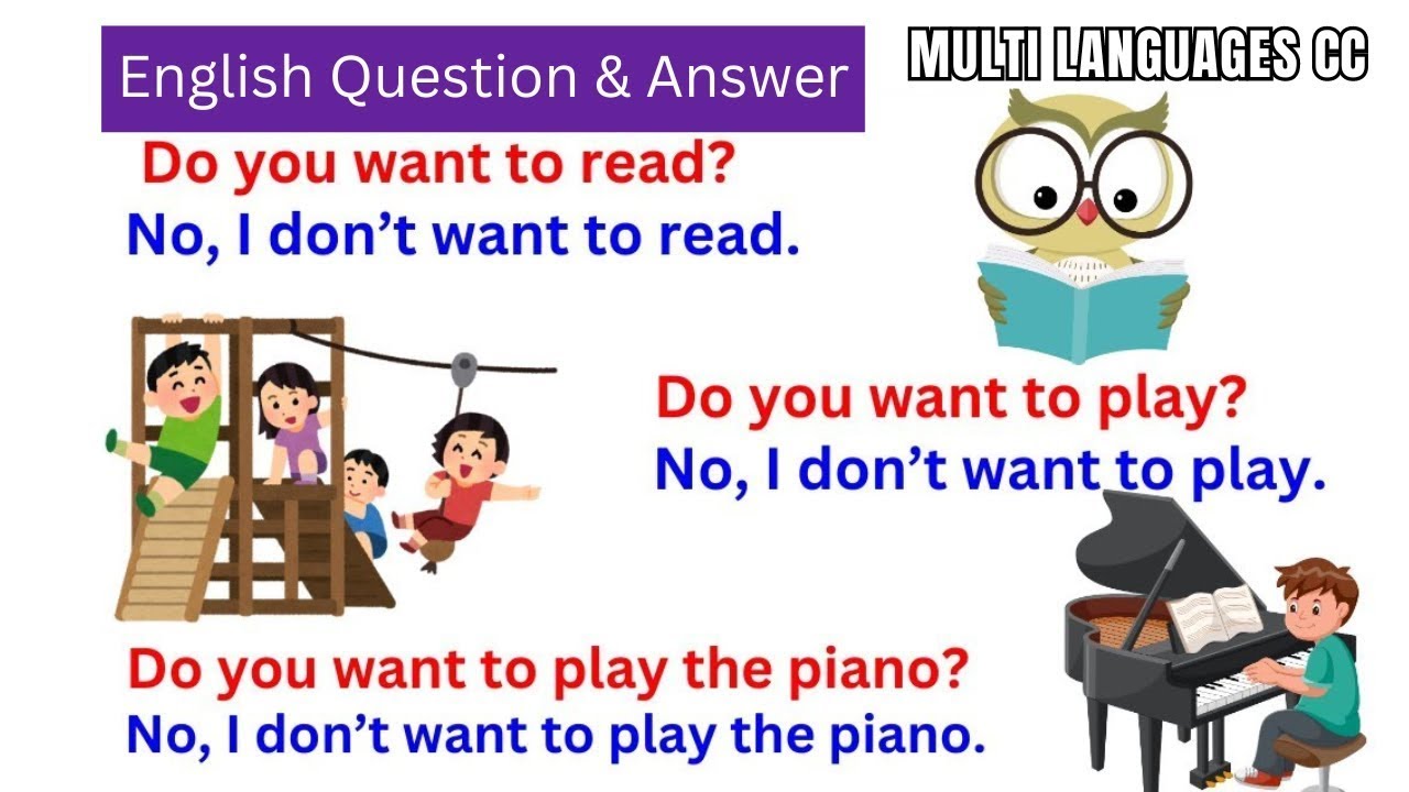 Questions and Answers In English || Fun English learning!