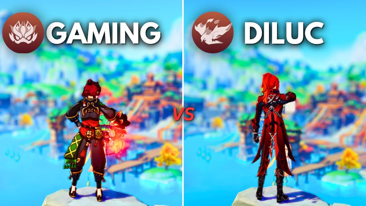 Who is BEST Pyro DPS? Gaming Vs Diluc !!