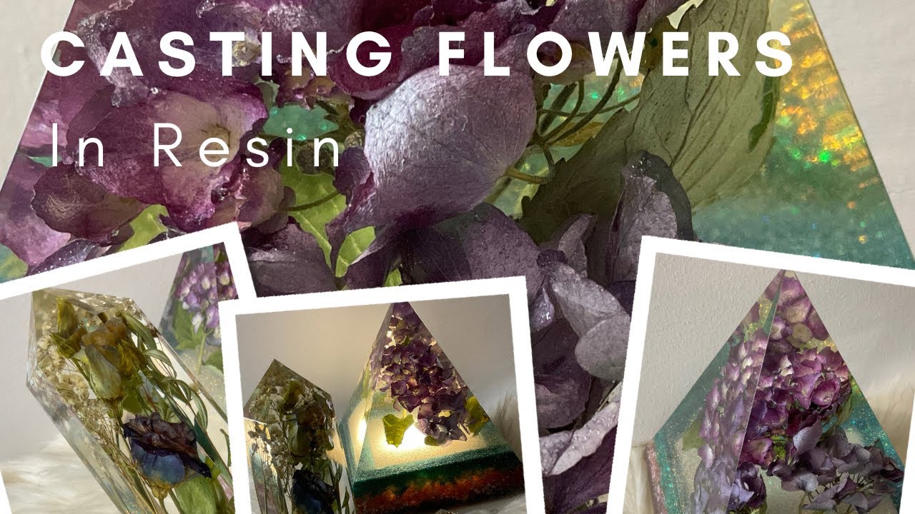 Casting Flowers in Resin - Bubble Free! Tips for a Crystal Clear Resin Pyramid Using iCrystal 5