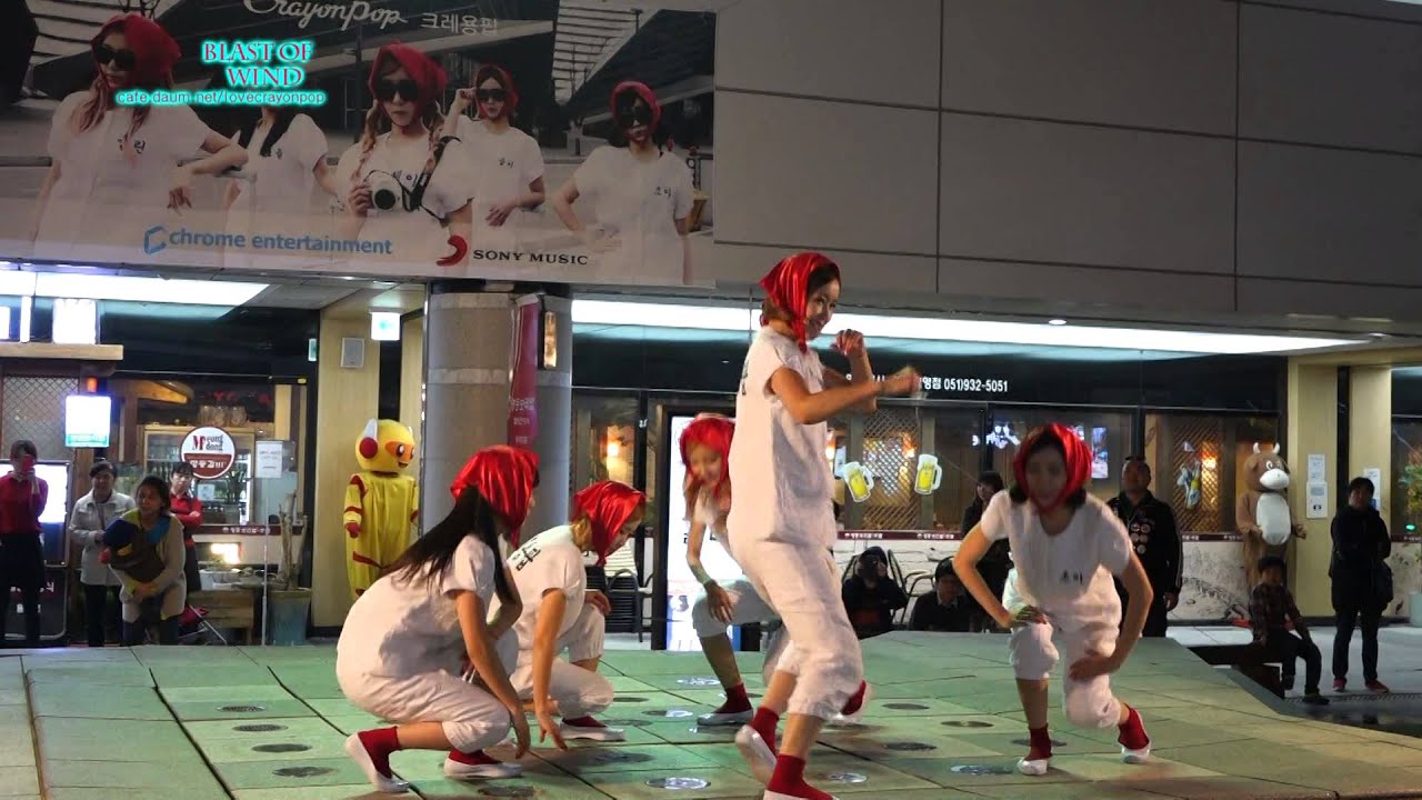 [2014.03.31] 크레용팝 crayon pop  부산 깜짝게릴라 홍보 & 서면 센트럴스퀘어 쇼케이스