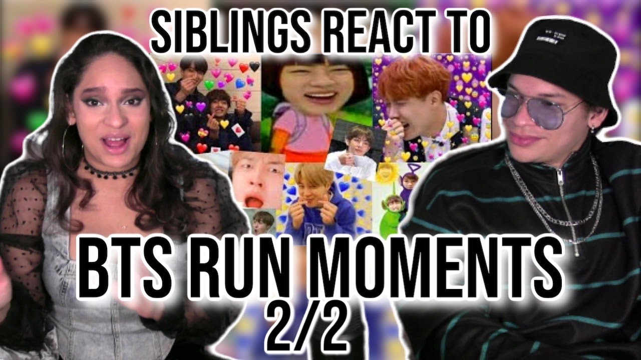 Siblings react to BTS RUN Funny Moments to watch during quarantine 2020| 2/2| REACTION 🤣💜✨